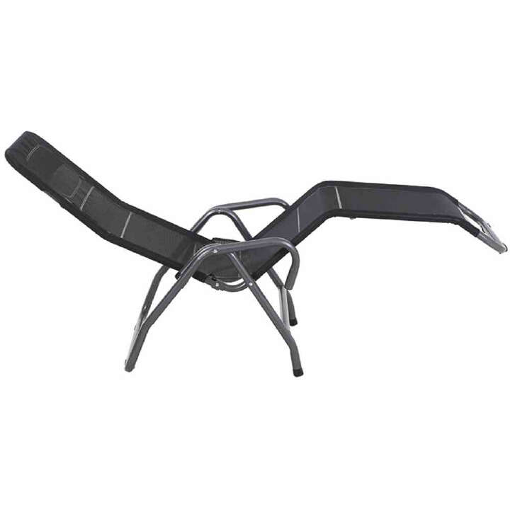 SIENA GARDEN Bito Kippliege anthrazit / schwarz